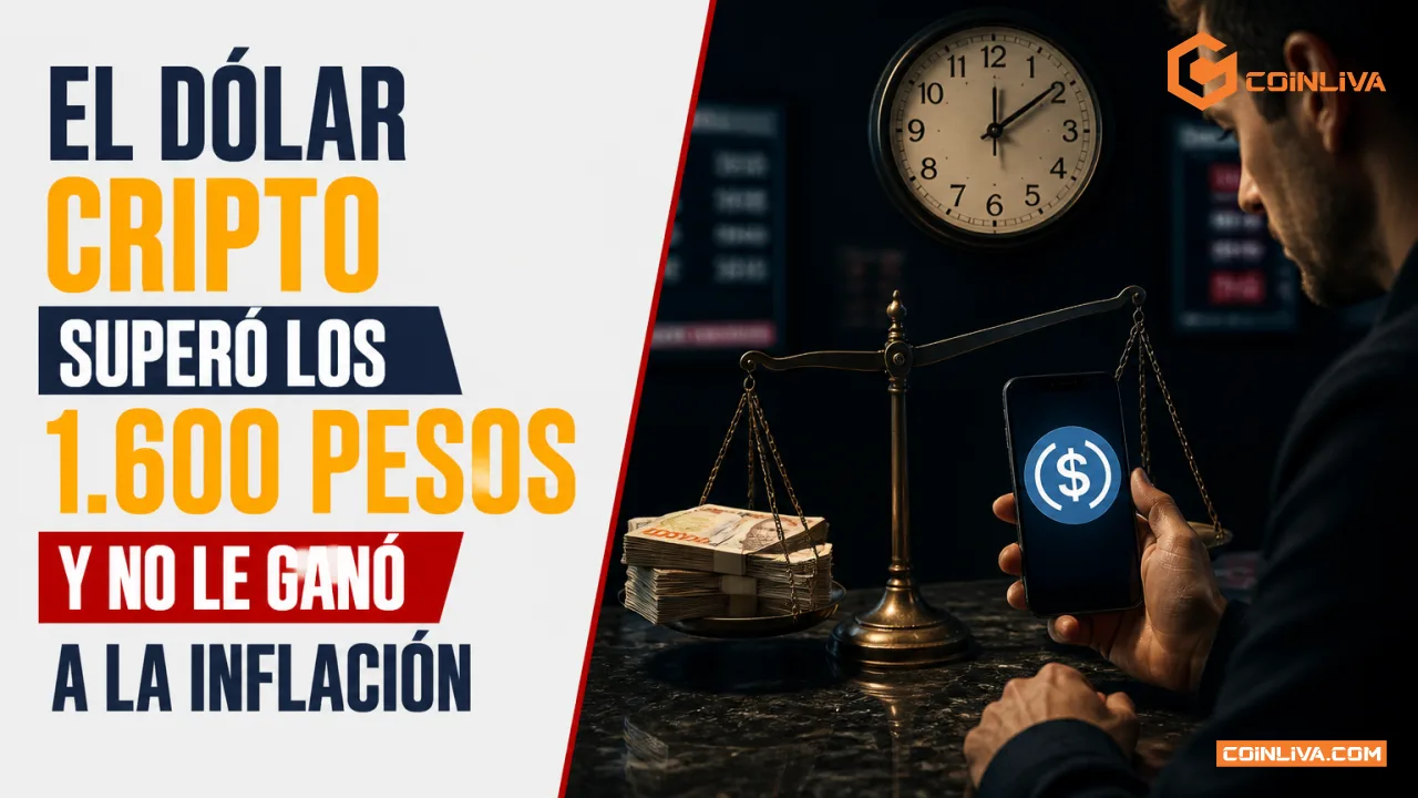 El dólar cripto superó los 1.600 pesos y no le ganó a la inflación